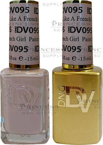 DND Duo Gel & Nail Lacquer #95 Paint Me Like A French Girl - Glamour Collection