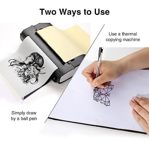 Tattoo Stencil Transfer Paper - 50 A4 Sheets for Professional Artists