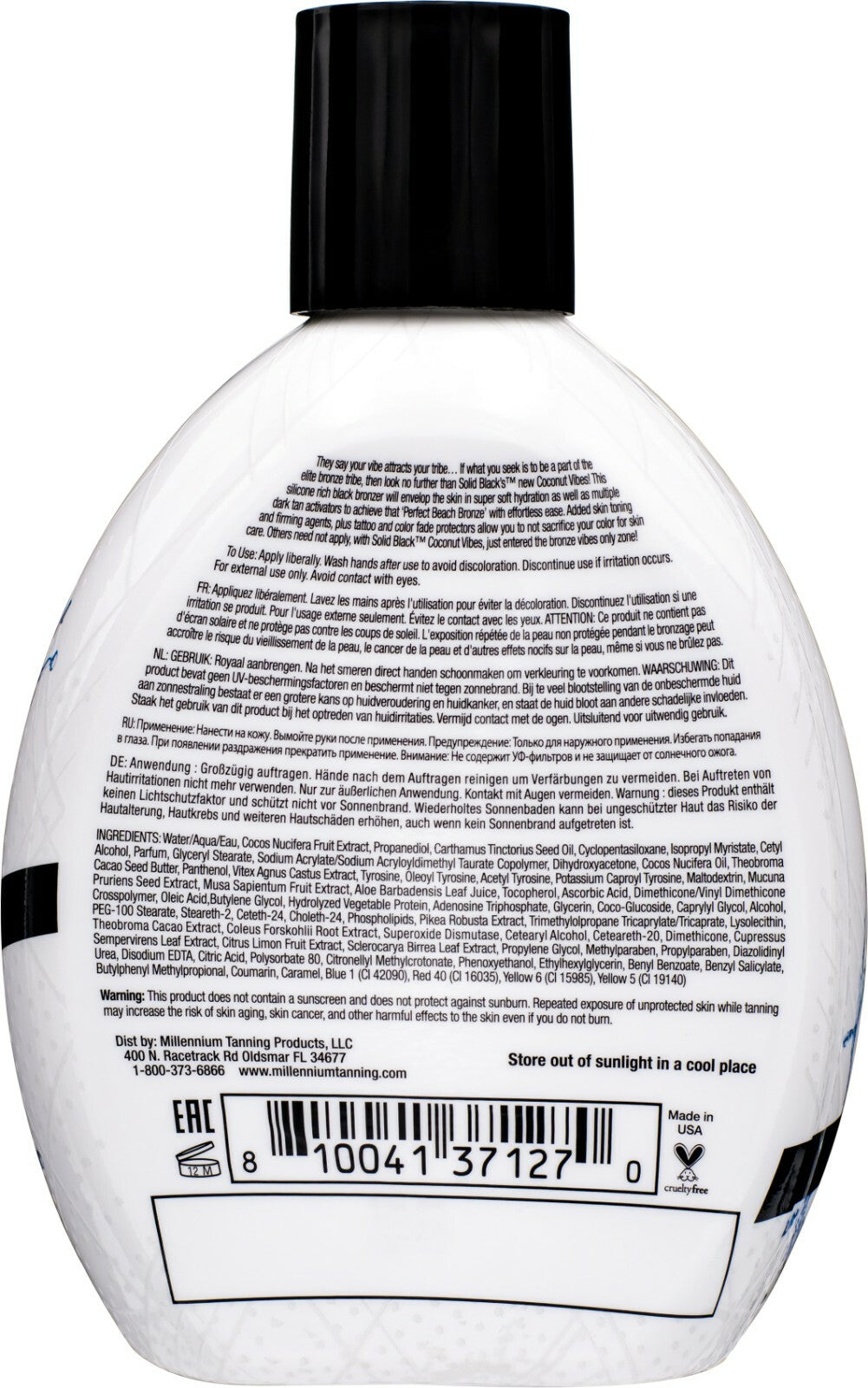 Dark Tanning Lotion with Coconut Oil & Tattoo Protection - 13.5 oz