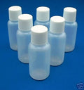 1/2 oz LDPE Squeezable Plastic Bottles with Caps - Liquid Storage Container