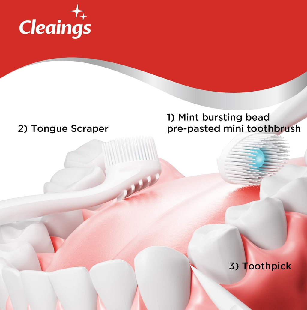 Disposable Mini Toothbrush Set - 48 Pack Travel & Office Oral Care