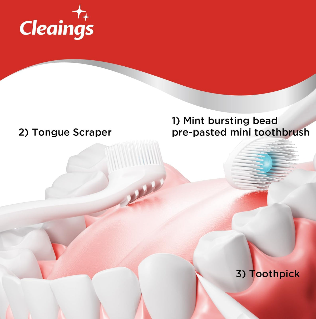 Disposable Mini Toothbrush Set - 48 Pack Travel & Office Oral Care
