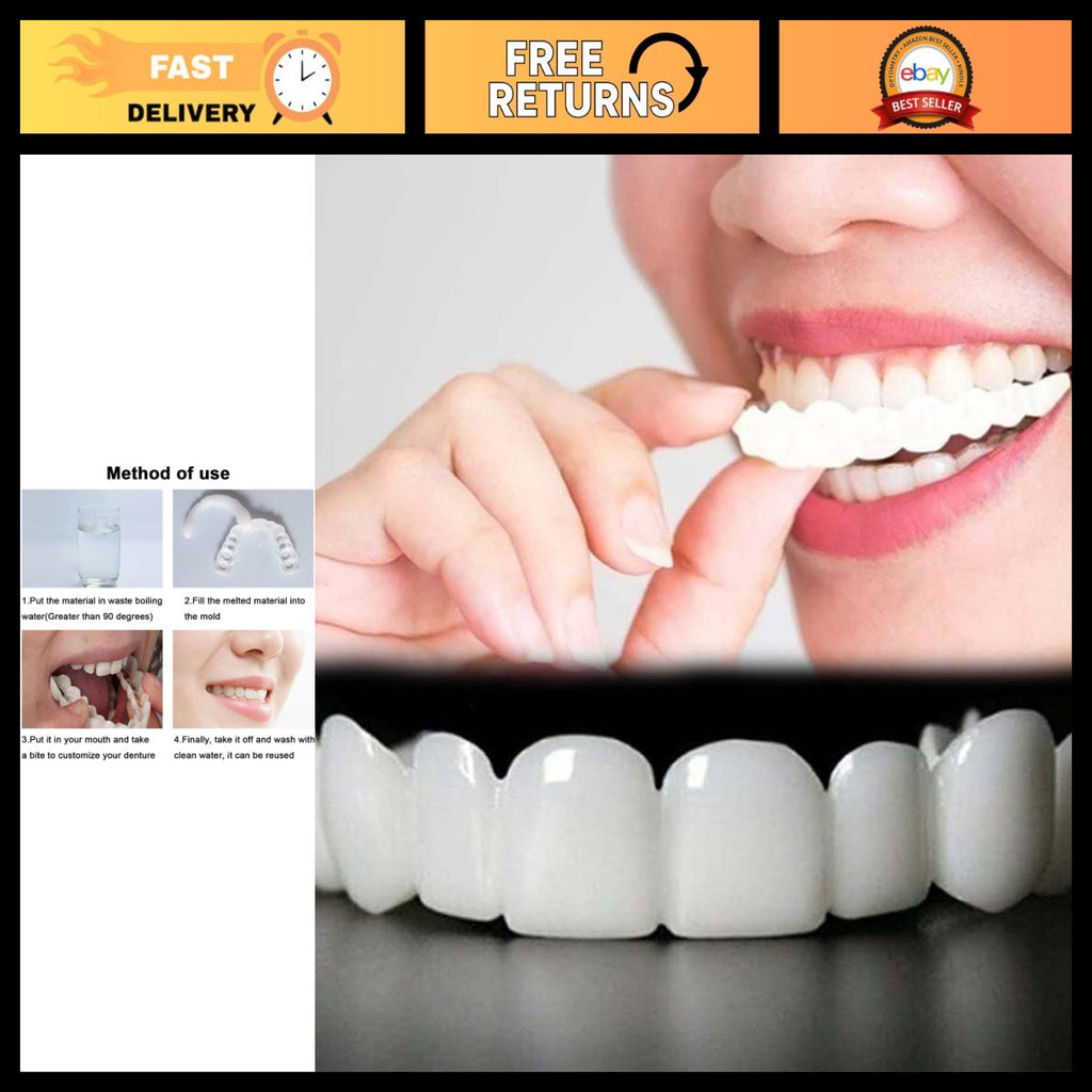 Temporary Dental Veneers Kit - Instant Smile Makeover for Men & Women