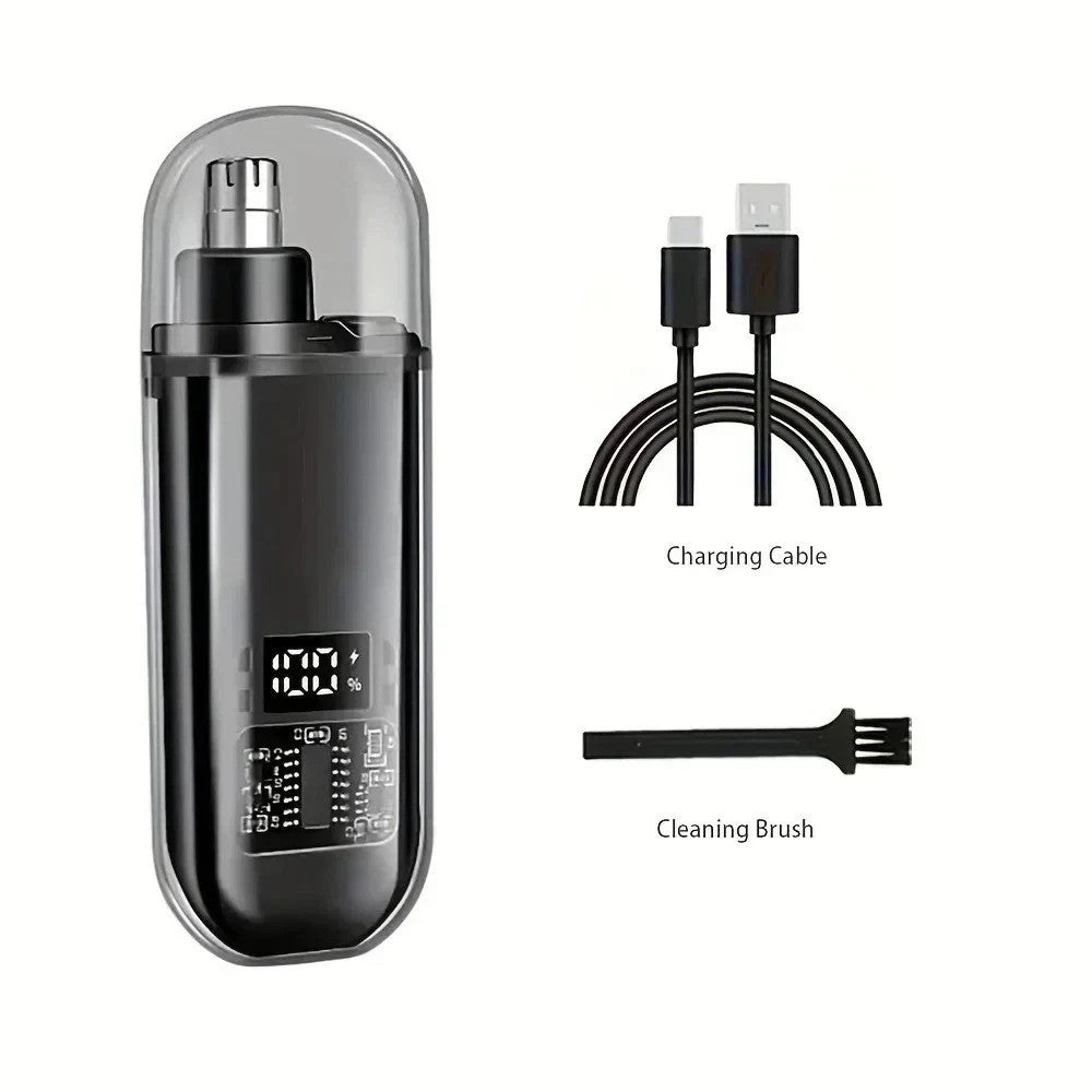 USB Rechargeable Nose & Ear Hair Trimmer for Men Portable Grooming