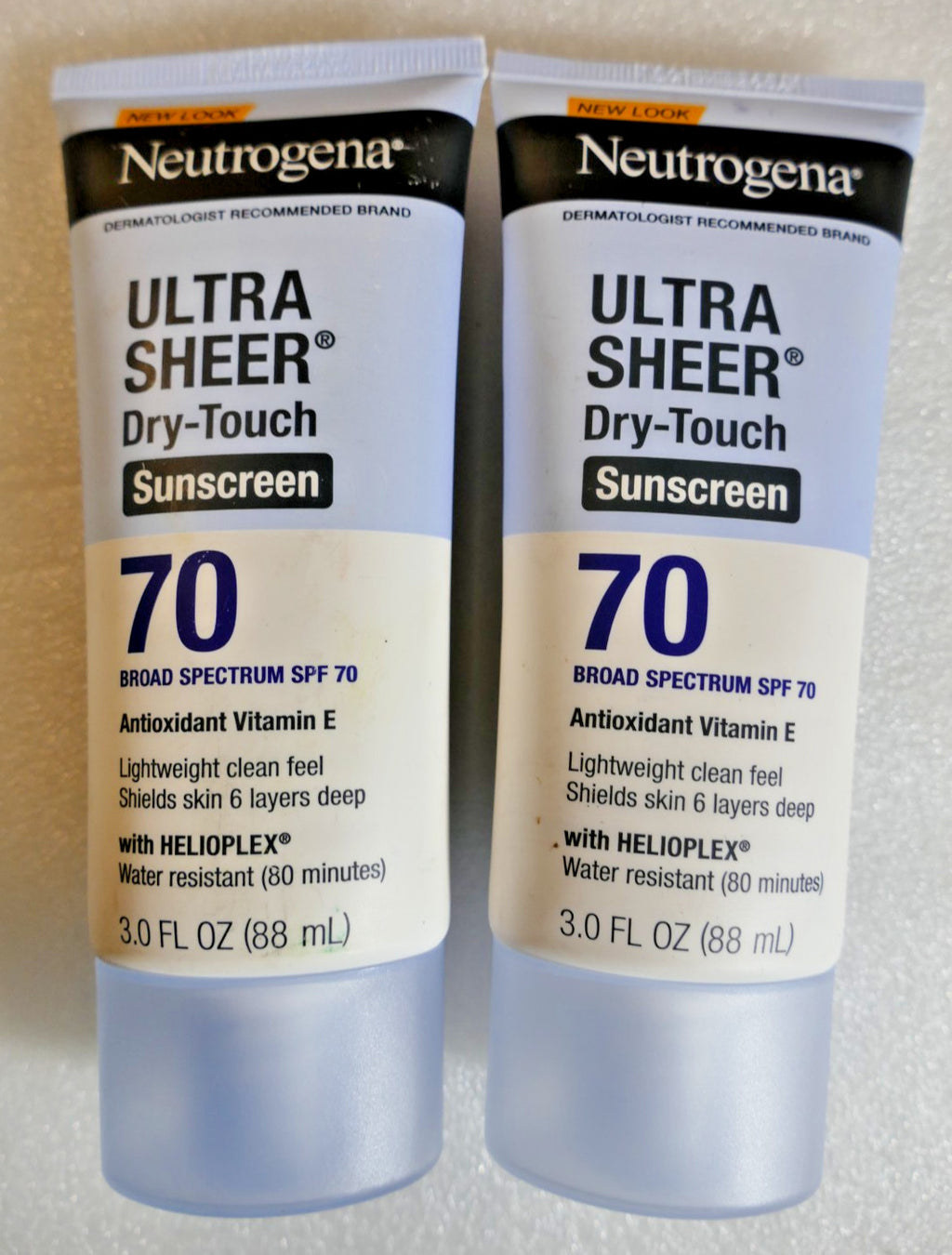 Neutrogena SPF 70 Sunscreen Lotion Ultra Sheer Dry Touch 3 oz - Pack of 2