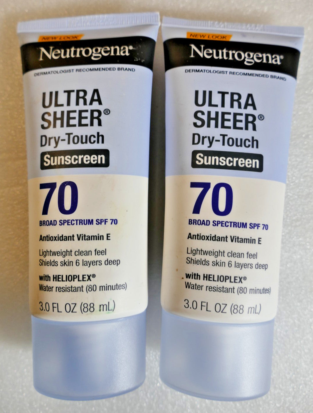 Neutrogena SPF 70 Sunscreen Lotion Ultra Sheer Dry Touch 3 oz - Pack of 2