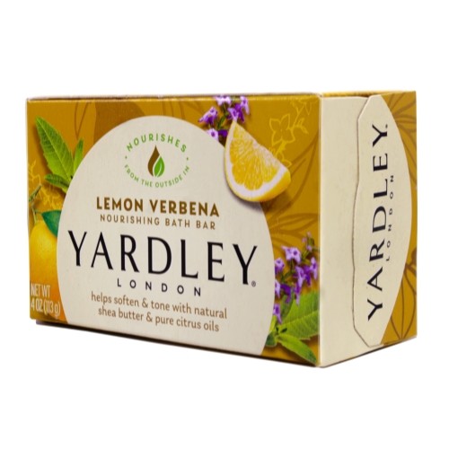 Yardley Lemon Verbena Shea Butter Bar Soap 4 oz Natural Skin Care