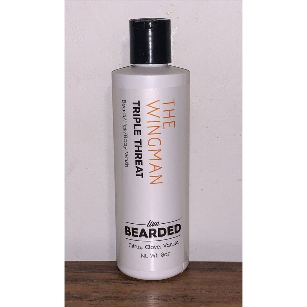 Men's Beard & Body Wash - Citrus Vanilla Scent - 8oz Bottle