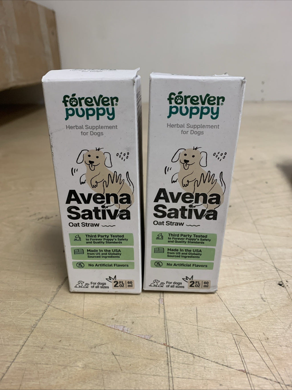 Pet Digestive Support Drops for Puppies - Avena Sativa & Astragalus, 120ml (2-Pack)