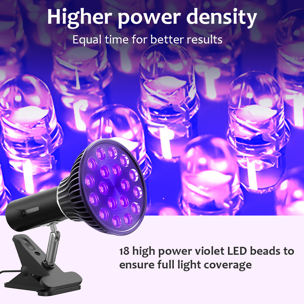 Facial Tanning Lamp Sunless Bronzer for Dark Fake Tan - Portable UV Face Tanner