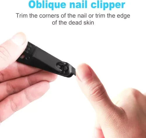 Premium Nail Clipper Set for Men and Women - 4 Pieces with Nail File & Cuticle Cutter