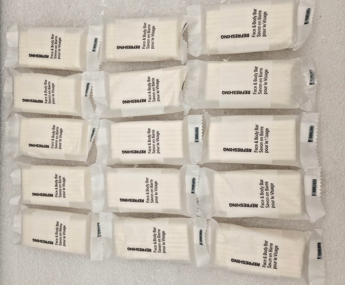 Unisex Citrus Scent Face & Body Soap - Travel Size 0.6 Oz Lot of 15