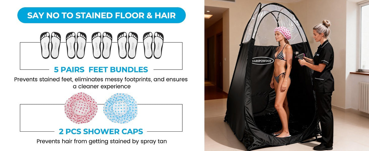 Large Portable Spray Tan Tent with Carry Case - Pop Up Tanning Booth
