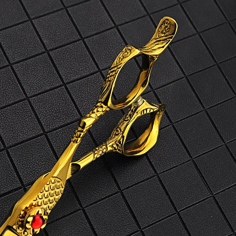 Professional Haircut Scissors 6 Inch Japan Steel Thinning Shears - Sharp & Ergonomic