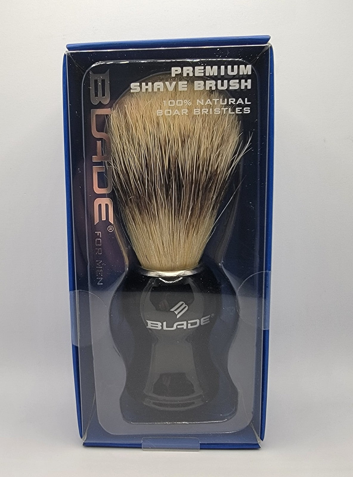 Men's Shaving Brush with Natural Boar Bristles - Premium Grooming Tool