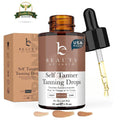 Self Tanning Drops - Organic Face & Body Sunless Tanner, Medium Tan, 30ml