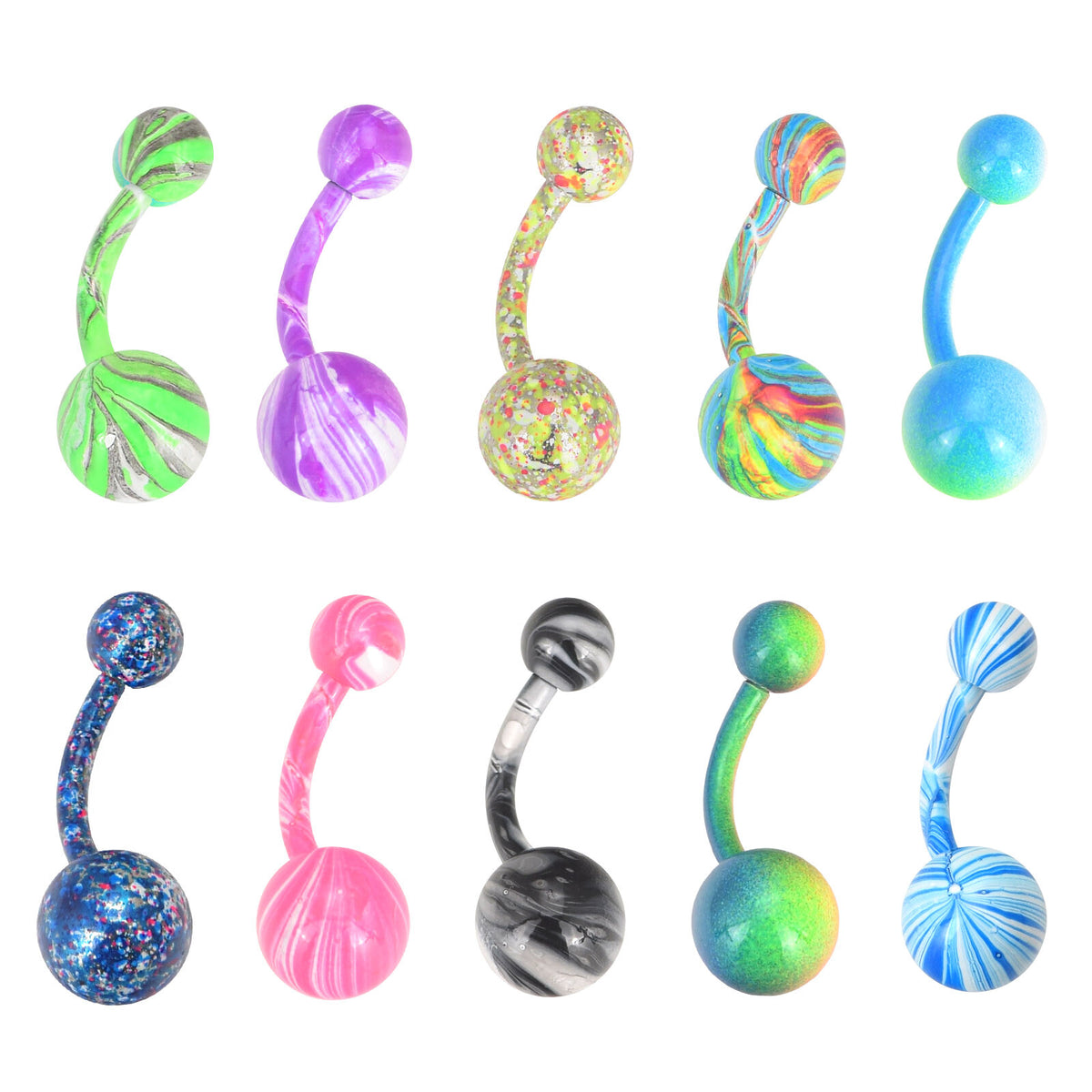 Body Piercing Gun Kit 131Pcs Stainless Steel Ear Nose Belly Button Ring Set 14G 16G
