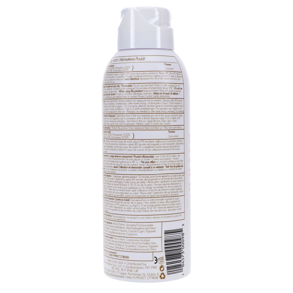 SPF 50 Continuous Sun Mist - Light, Non-Greasy Sunscreen with Vitamin E