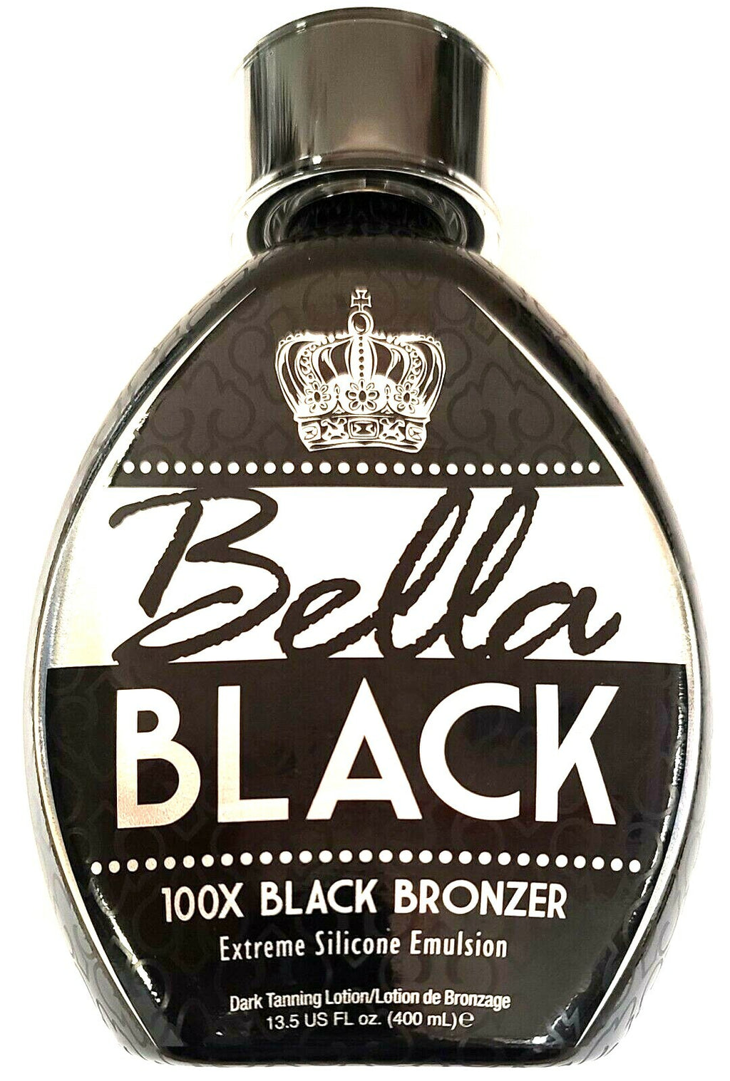 Black Bronzer Tanning Lotion for Indoor & Outdoor Use - Silicone DHA Formula