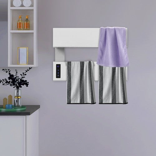 Electric Wall-Mounted Towel Warmer with Adjustable Temperature & Timer