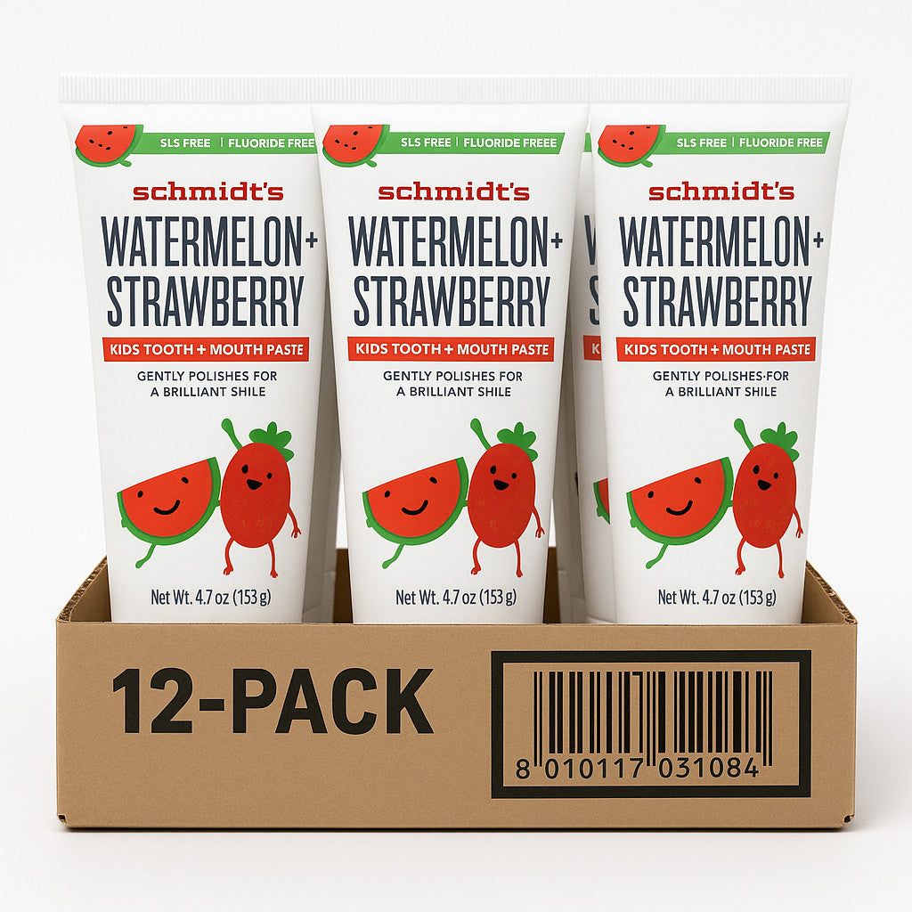 Children's Watermelon and Strawberry Toothpaste - 4.7 Oz, Pack of 12