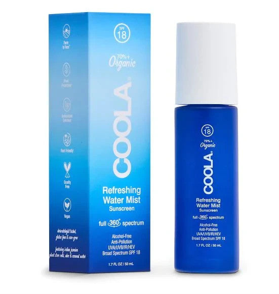 Water Mist SPF 18 Face Sunscreen with Jasmine | Hydrating & Protecting Spray
