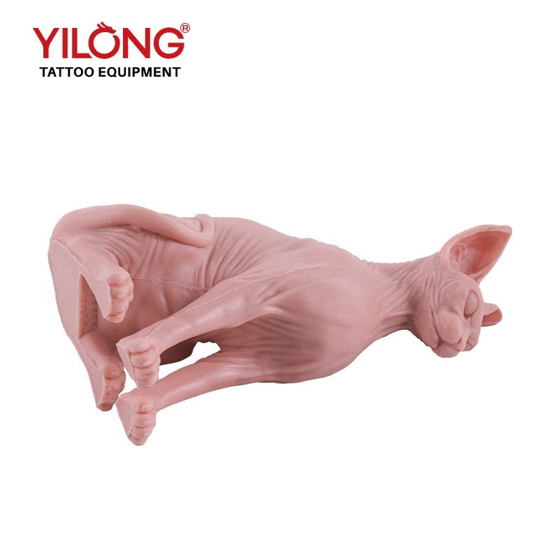 High Simulation Silicone Cat Model Tattoo Practice Skin Premium Rubber
