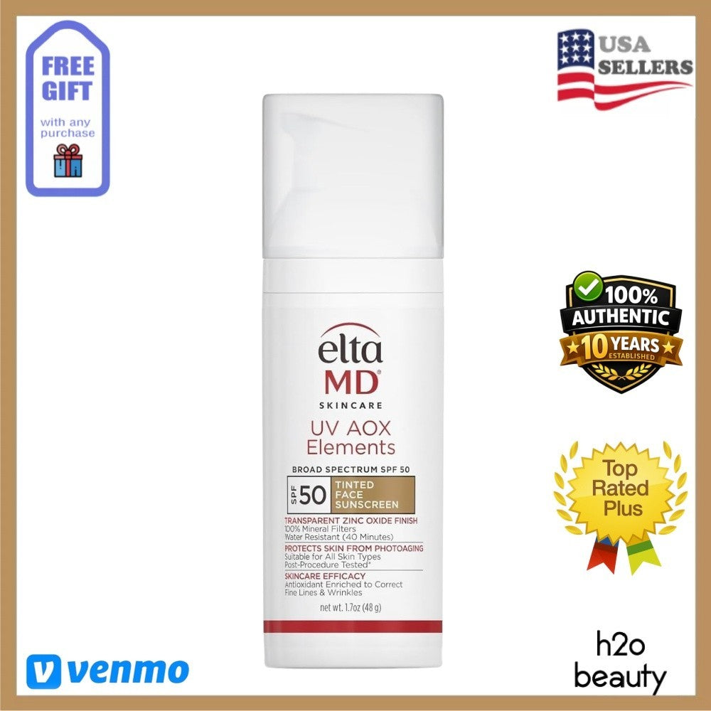 Elta MD UV AOX Elements Tinted SPF 50 Mineral Sunscreen 1.7oz - Broad Spectrum Hydrating