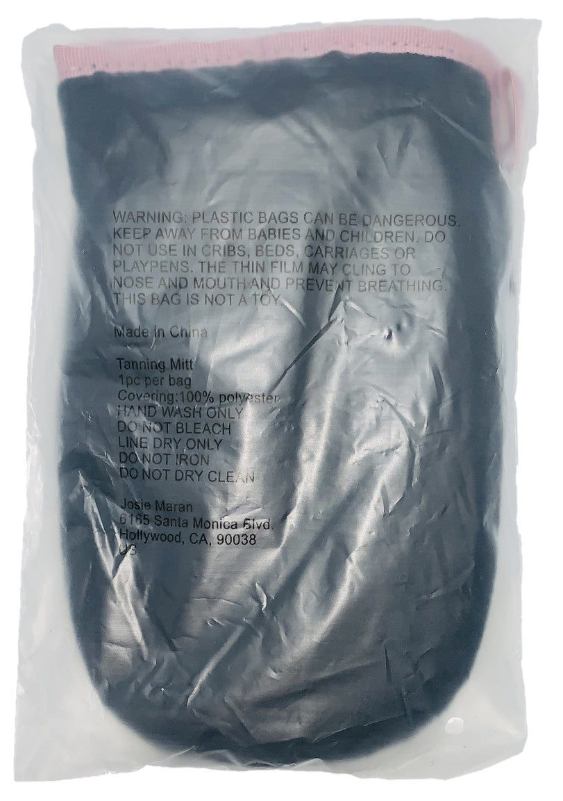 Self Tanning Mitt - Microfiber Application Glove for Sunless Tanning - Black
