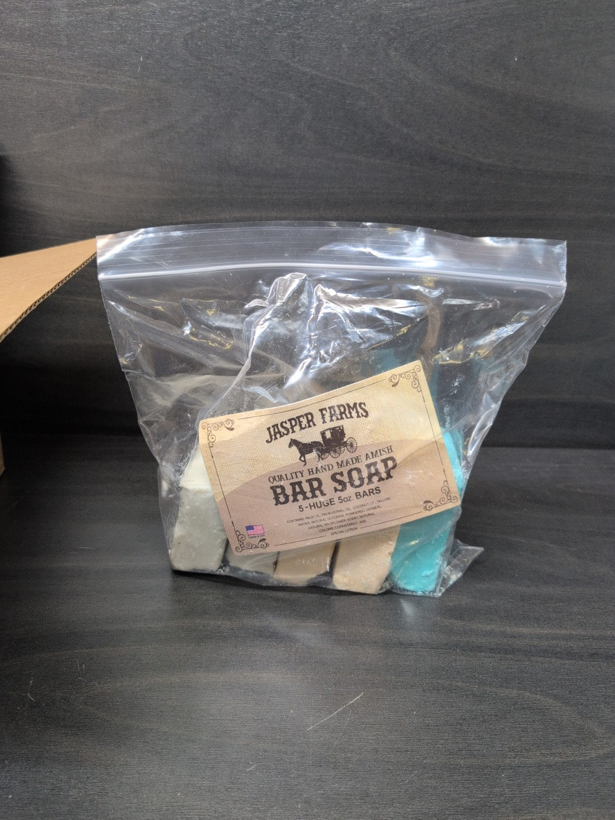 Amish Handmade Soap - 5 Large 5 oz Bars Natural Bath & Body