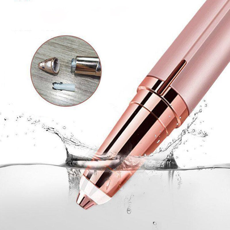 Electric Eyebrow Trimmer Women Facial Hair Remover Compact Battery Operated
