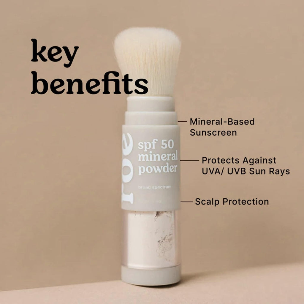 Mineral SPF 50 Reef Safe Powder Sunscreen for Face & Body - Kids & Adults