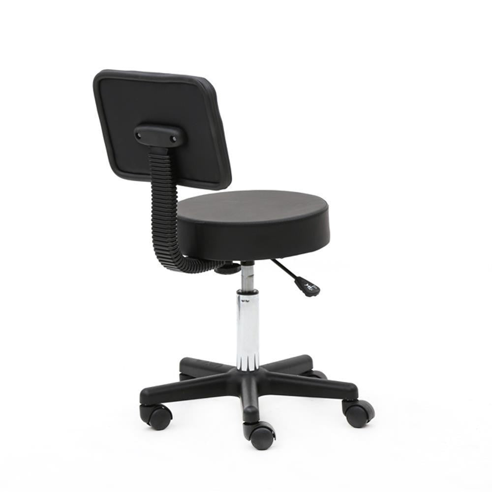 Adjustable Swivel Salon Stool Chair for Barber SPA Shop Black