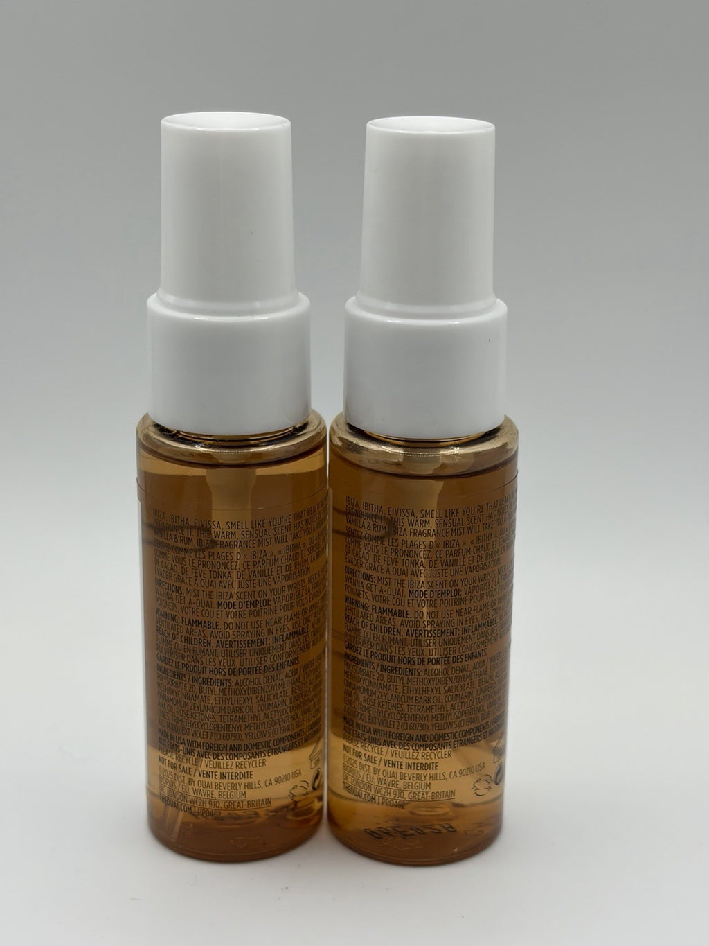 Travel Size Fragrance Mist Set - Ibiza Warm & Spicy Scent, 2 x 25ml