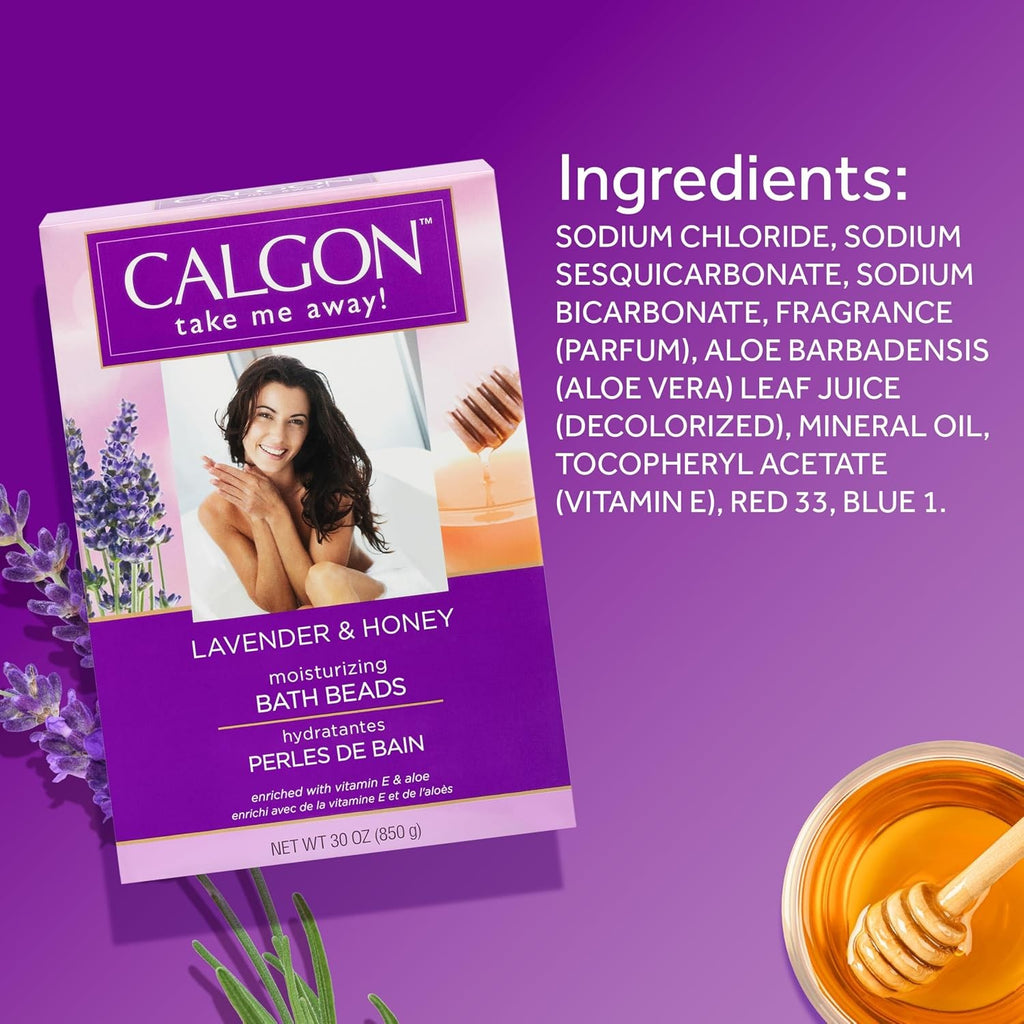 Calgon Ultra-Moisturizing Bath Beads with Lavender & Honey - 30 oz