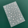 Winter Snowflake Nail Art Stickers - Let It Snow Christmas Decor