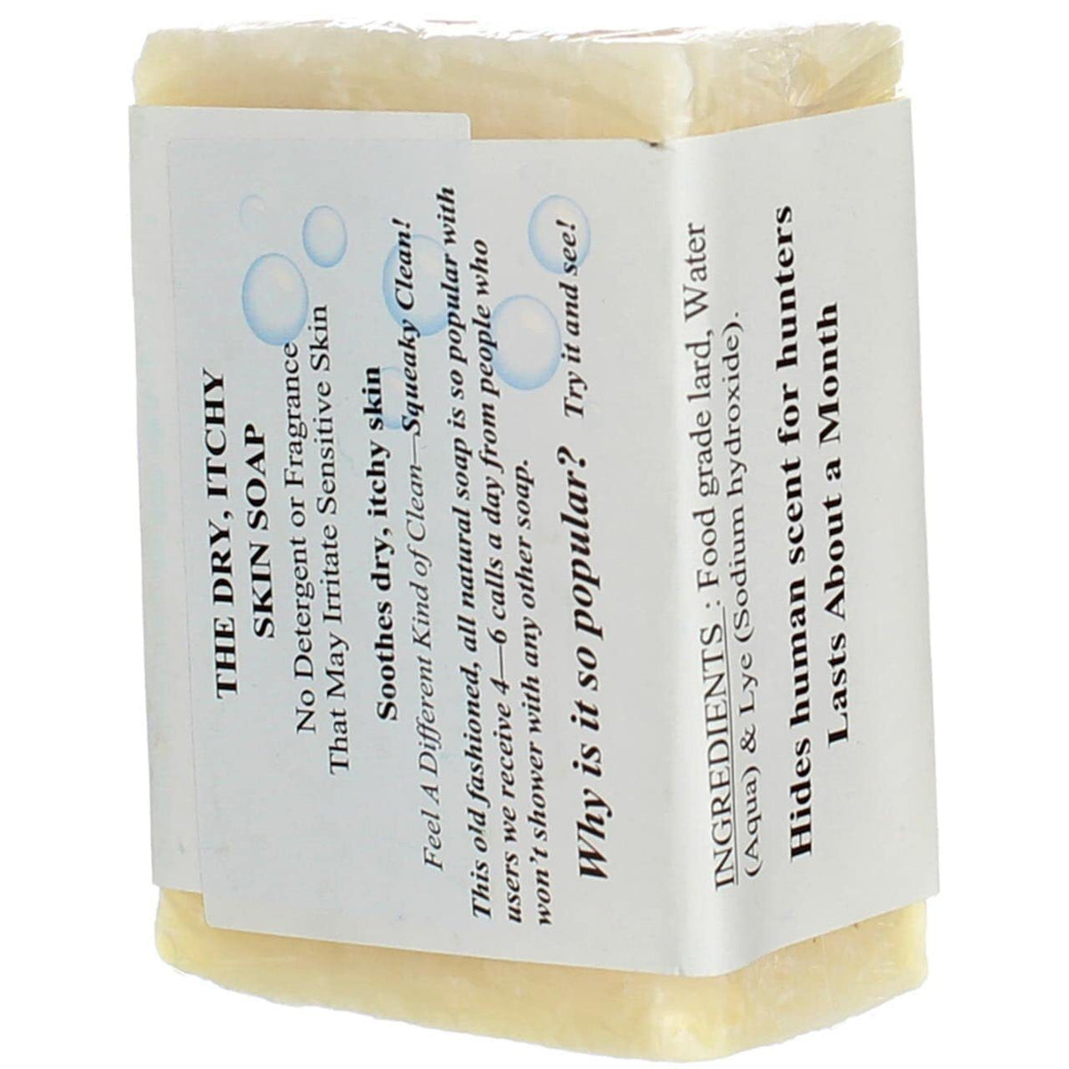 Grandma's Lye Soap - Traditional 6 Oz Hand & Body Bar for Natural Cleaning