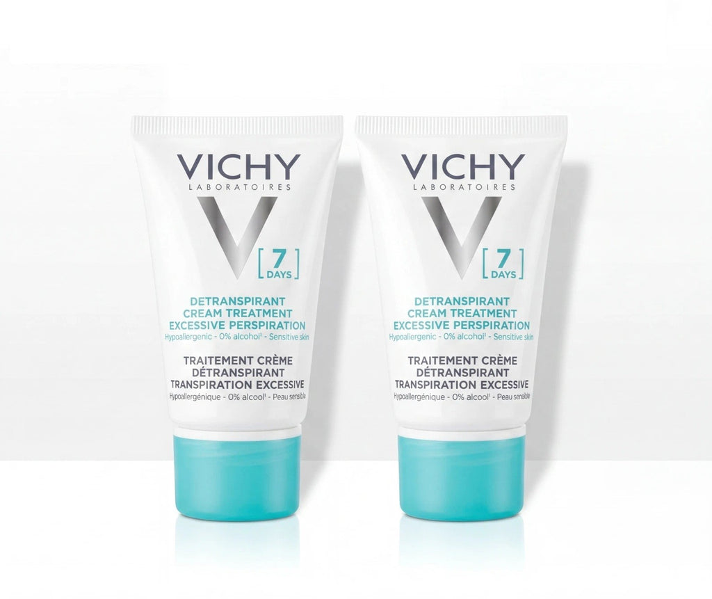 Vichy 7-Day Anti-Perspirant Deodorant Cream - 2 Pack, 30ml