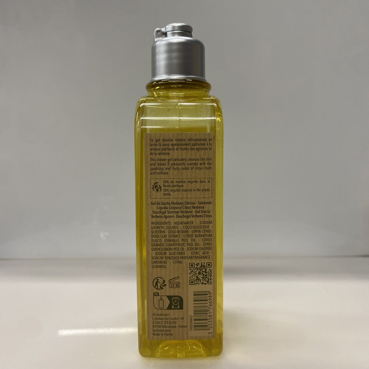 L'Occitane Citrus Verbena Shower Gel 250ml - 2 Pack, Refreshing Fragrance