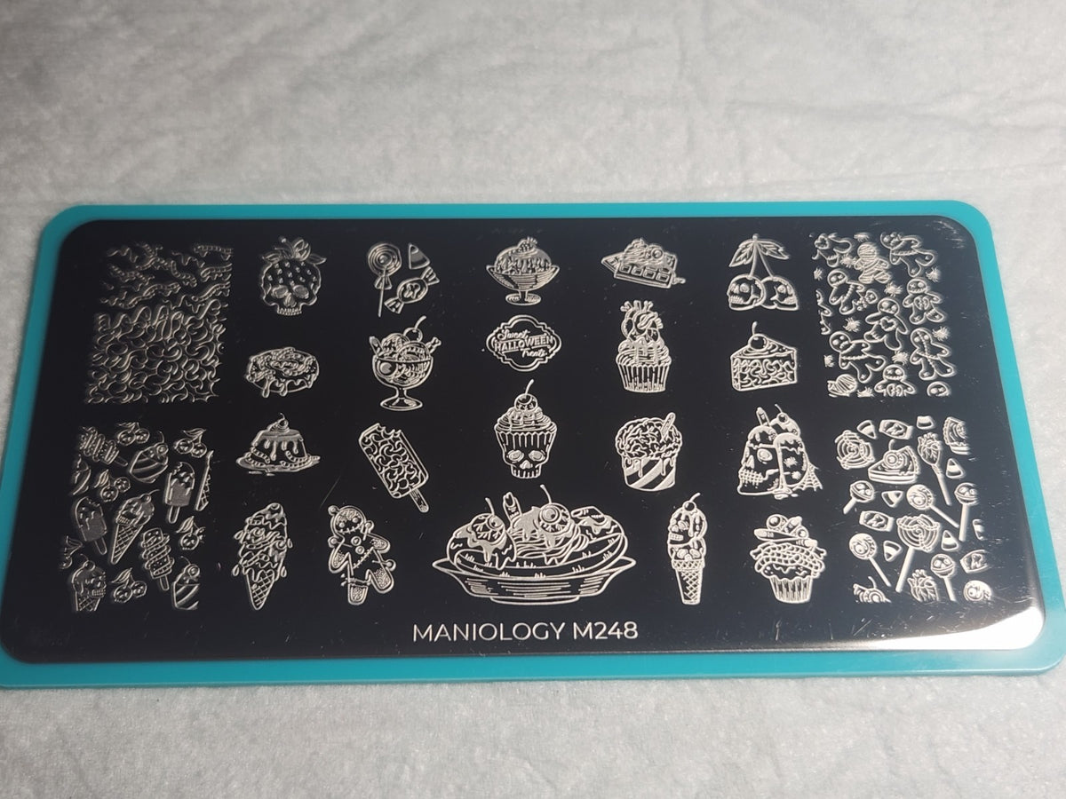 Halloween Desserts Nail Stamping Plate M248 for Nail Art