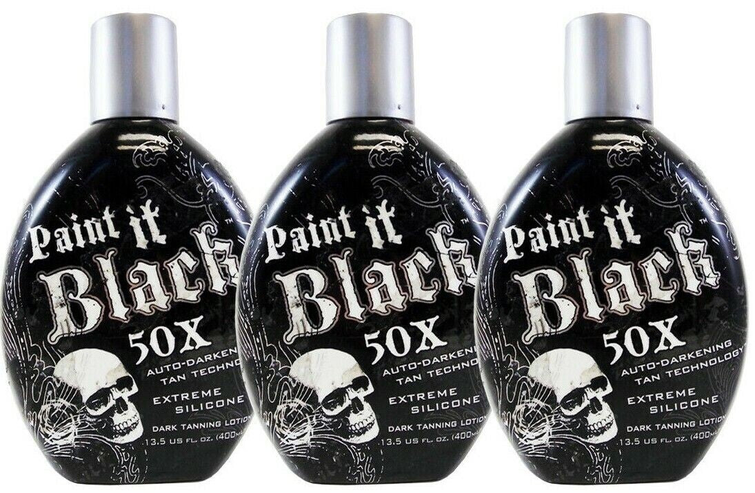 Dark Tanning Lotion - 50x Indoor Outdoor Bronzer & Accelerator - 13.5 Oz Lot of 3