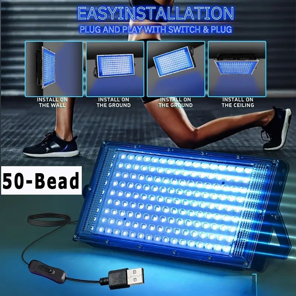 High-Intensity Rechargeable LED Tanning Lamp for At-Home Sunless Tanning