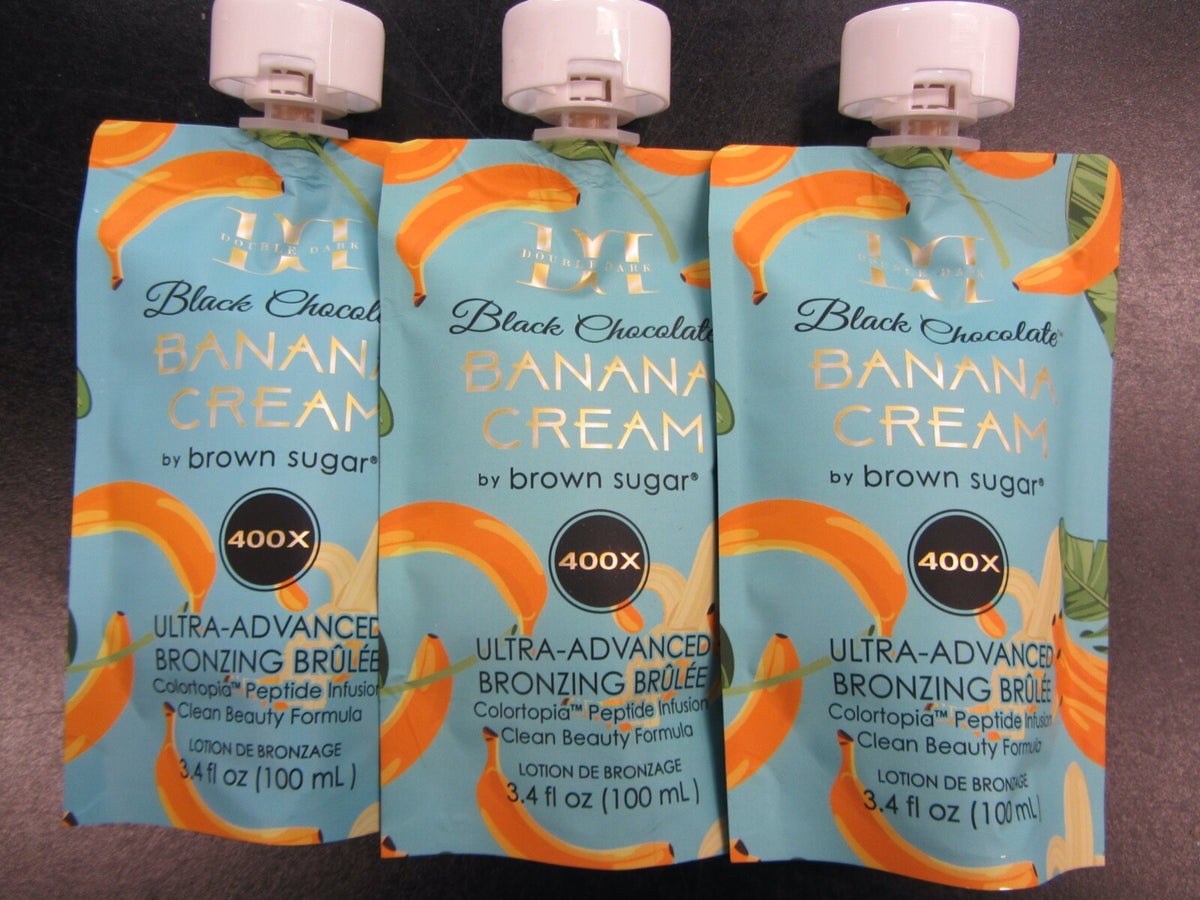 Black Chocolate Banana Tanning Lotion 3.4oz with Bronzer - Hydrating Tanning Product
