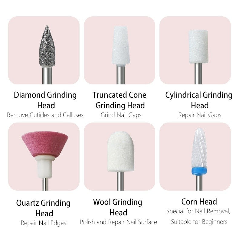 Electric Toenail Grinder Set for Thick Nails Manicure Pedicure Tools