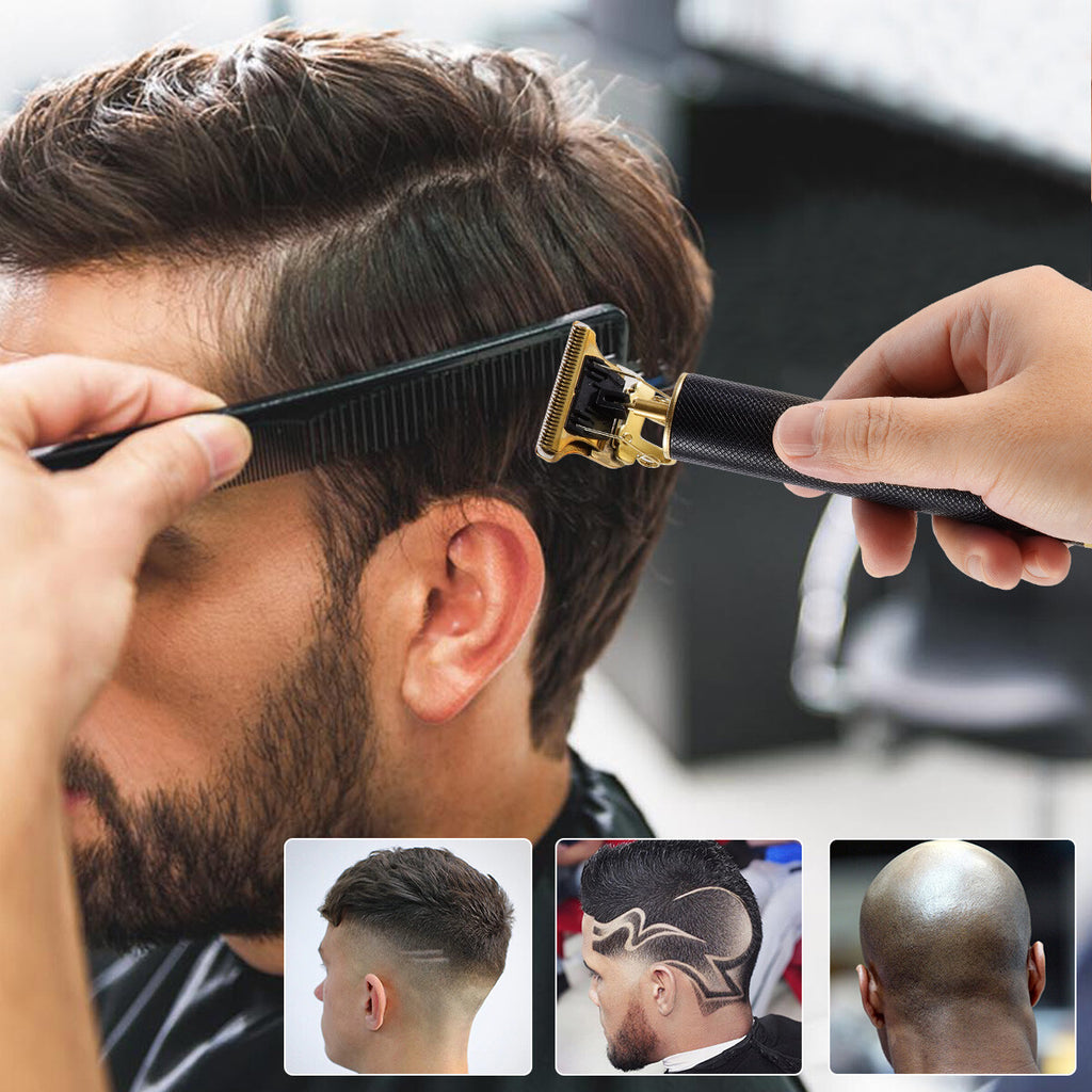 Cordless Hair Trimmer with T-Blade, Wireless Portable Grooming Tool