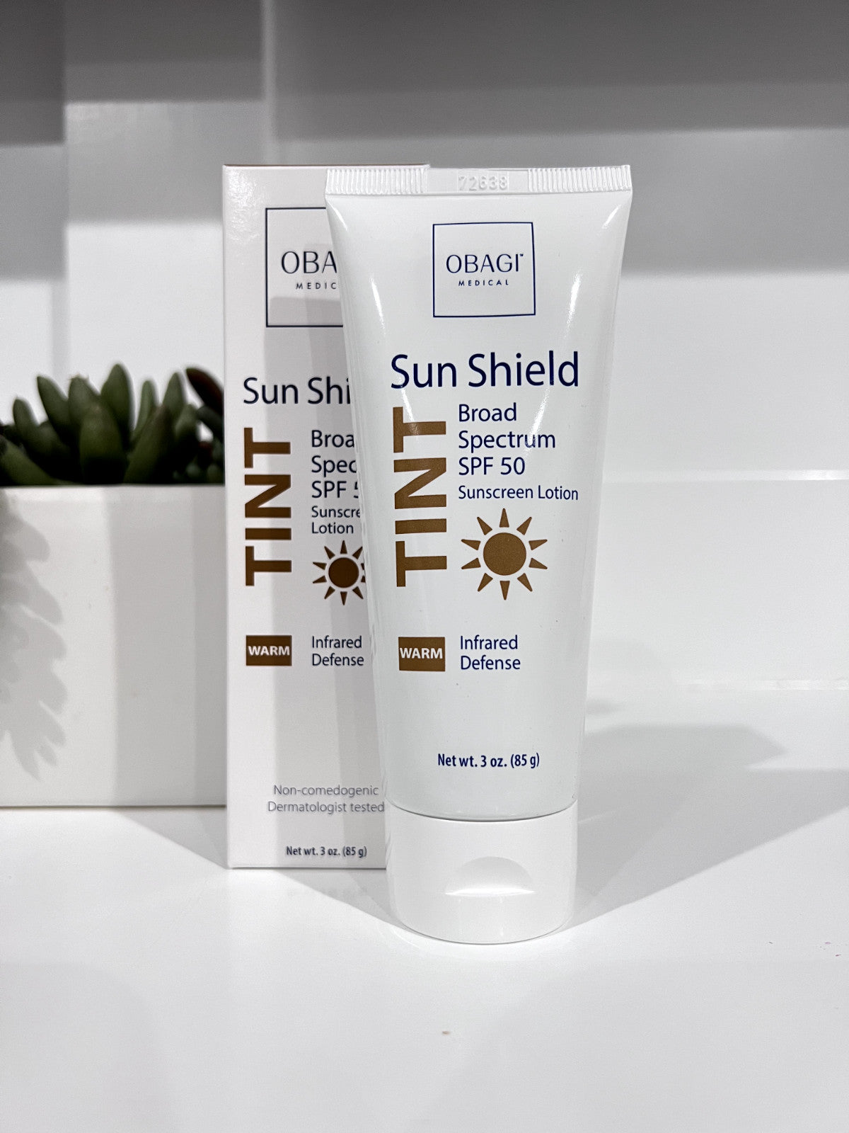 Obagi Sun Shield SPF 50 Broad Spectrum Sunscreen with Warm Tint 3 oz