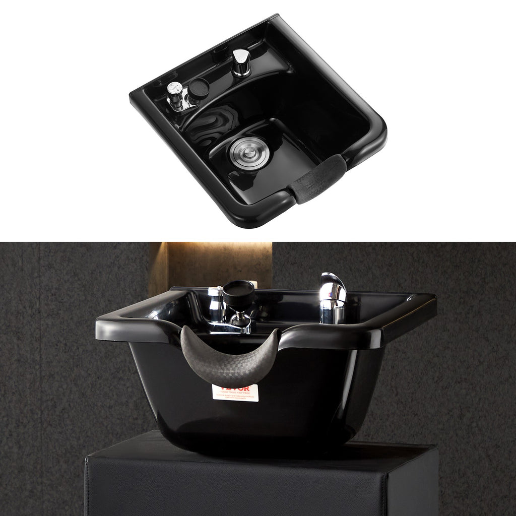 Black Plastic Shampoo Sink for Hair Wash Salon & Home Use
