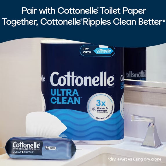 Flushable Personal Wipes 4 Pack for Bathroom & Hygiene