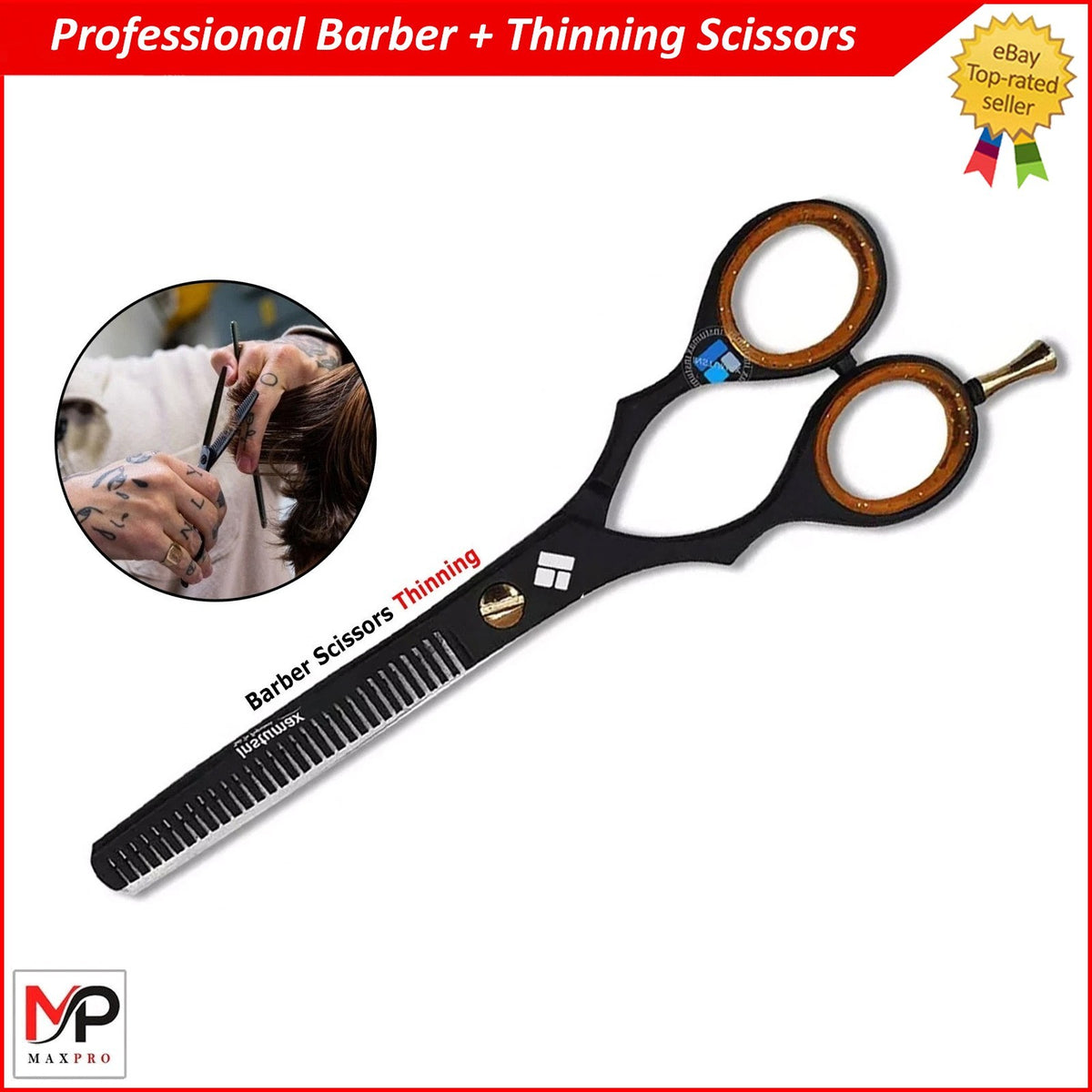 Professional Hair Thinning Shears 5.5 Inch - Salon Hair Cutting Scissors