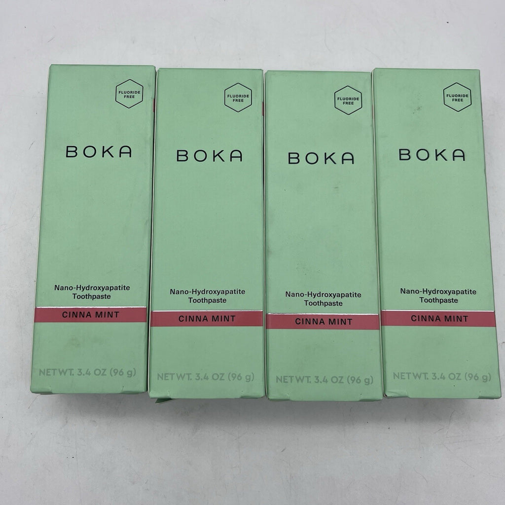 Nano Hydroxyapatite Fluoride-Free Toothpaste Cinna Mint 3.4oz - 4 Pack